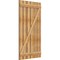 Ekena Millwork Spaced Board-n-Batten Shutters w/Z-Bar, Rough Sawn Western Red Cedar, 34 3/4W x 63H, PR RBS06Z35X063RWR - alternate 4